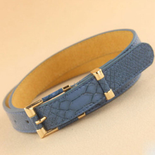 Brand New fashion Female leather belt crocodile pattern grain waistband belts for women cinto feminino Free