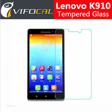 Lenovo K910 Tempered Glass 100% Original 100% Original High Quality Screen Protector Film Cell Phone Accessories + Free shipping