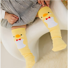 Cute Soft Cotton Kawaii Girls Boys Sock Duck Penguin Design Catoon Pattern Kids Socks Baby Long Socks