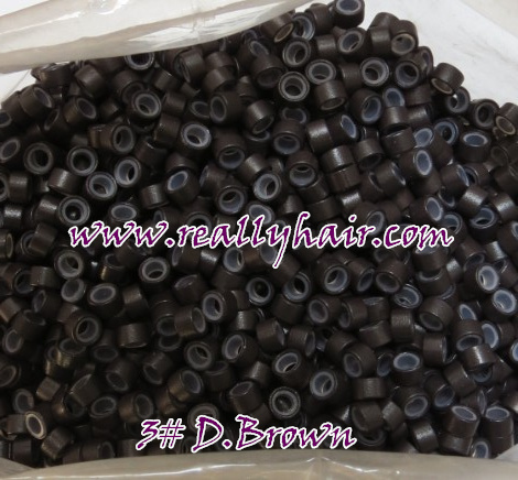 1000pcs bottle silicon lined Micro Links Rings Beads font b Hair b font Feather font b