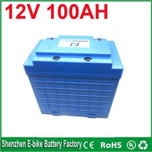 Electric Bicycle Battery UPS backup lifepo4 Type and 12V Voltage 12v 100ah lifepo4 battery pack from top battery manufacturers