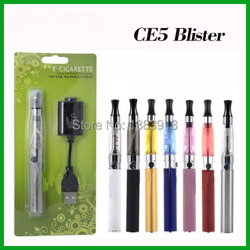 EGO CE5 Kit CE5 Atomizer 650mah 900mah 1100mah e Cigarette ego t Battery ecigar Blister pack