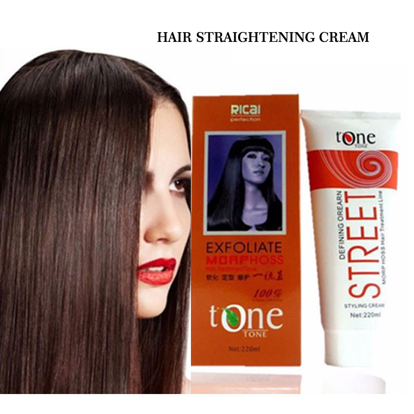 Permanent Hair Straightening Cream Brazilian Keratin Treatment