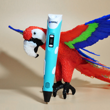 2015 Myriwell Second Generation Magic 3D Printing Drawing Pen 3D Printer Pen Doodler LCD Display + ABS filament 1.75mm For Kids