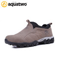 AQUATWO Hot Sale High Quality Men s Suede Leather Shoes Outdoor Trekking Breathable Shoes Men Walking