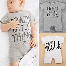 0-24M Newborn Baby Summer Clothes Short Sleeve Infant Boys Girls Romper Outfit Clothing