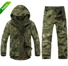 TAD Gear Tactical Soft Shell Camouflage Outdoor Jacket Set Men Army Sport Waterproof Hunting Clothes Set