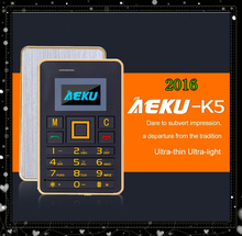 2016 Ultra Thin AEKU K5 Mini cell phone Christmas Children Gift 5 5mm AEKU K5 mini