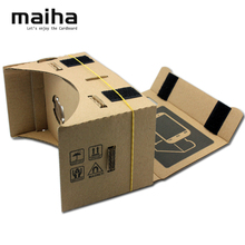 New Arrival DIY Google Cardboard Virtual Reality VR Mobile Phone 3D Viewing Glasses for 5.0″ Screen Google VR 3D Glasses