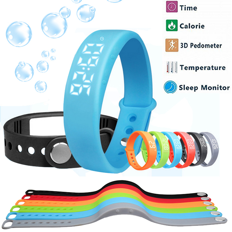 IN STOCK 100% Original Smart Bracelet For Android 4.4 IOS 7.0 iPhone6 Mi3 M4 Waterproof Tracker Fitness Wristband Pedometer
