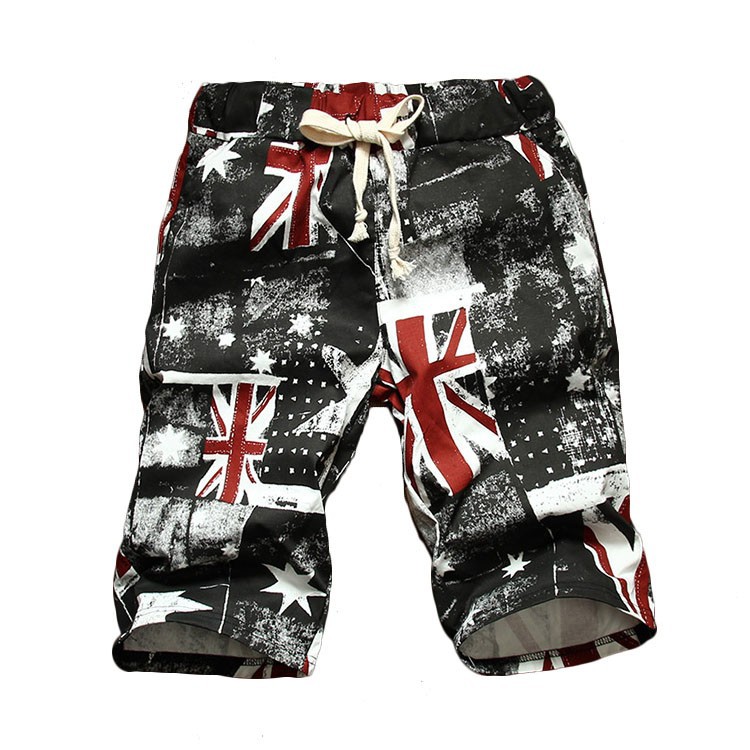 Fashion Shorts 2015 Boardshorts Mens Summer Short Pants Casual Flag Pattern Bermudas Masculina De Marca Freeshipping (6)