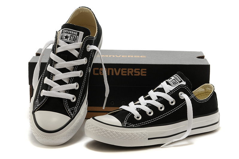 all black converse low womens