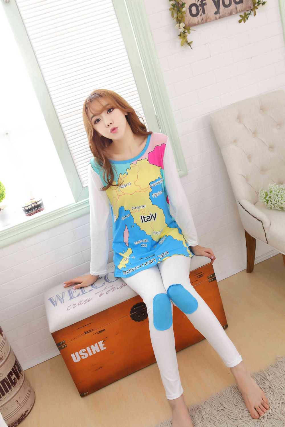 2015 spring and summer pijama fashion Lovely girl...