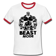 Bodybuilding Beast Mode Gym Exercise Men s T Shirt Fashion Powerhouse Gym Sports t shirts Short