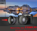 AMKOV CDR2 Digital Cameras professional Cameras HD Camcorders DSLR Cameras Wide Angle Telephoto Lens Camara Digital