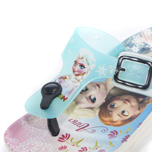 new 2015 Summer Girl cartoon anna elsa beach slipper baby Height Increasing sandal kids shoes Beach