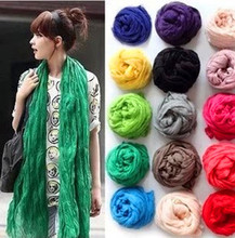 2013 Winter American and Europe hottest women fashion solid cotton voile warm soft silk scarf shawl cape 20 colors available