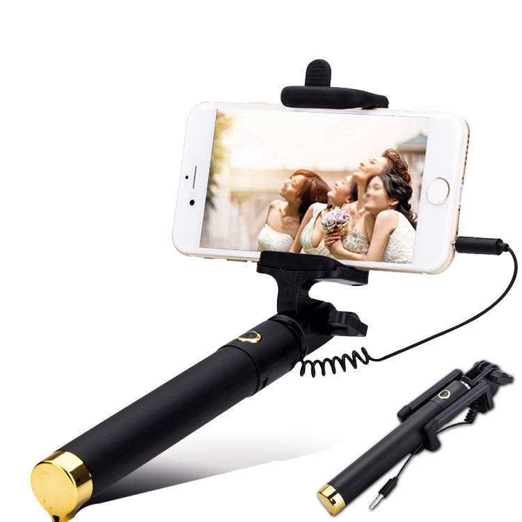 Гаджет  2015 New Third generation Luxury extendable folding wired selfie stick monopod for iphone 5 6 Samsung s selfies selfiepod with None Бытовая электроника