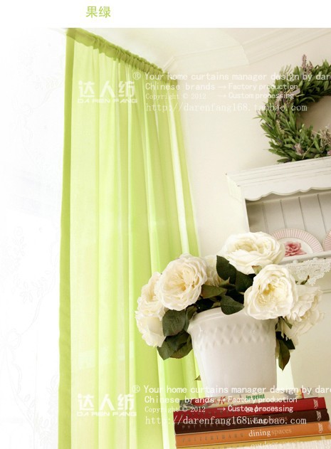 2015 Quality Finished Tulle Curtains for the Living Room Bedroom Kitchen Window Roman Blind , Valance , Gauze , Sheer Curtain (48)