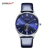 LONGBO Brand Business Watch 2016 Fashion Lovers’ Genuine Leather Quartz Watch Men Women Casual Waterproof Wristwatch Relogio