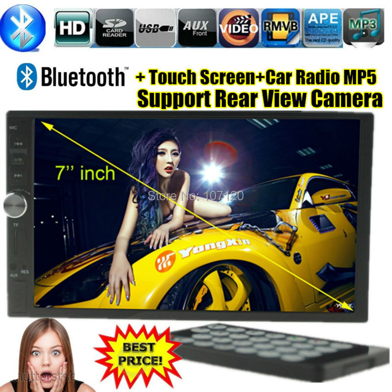 Car radio MP5 bluetooth car audio Stereo Player touch screen control AUX IN MP3 FM SD