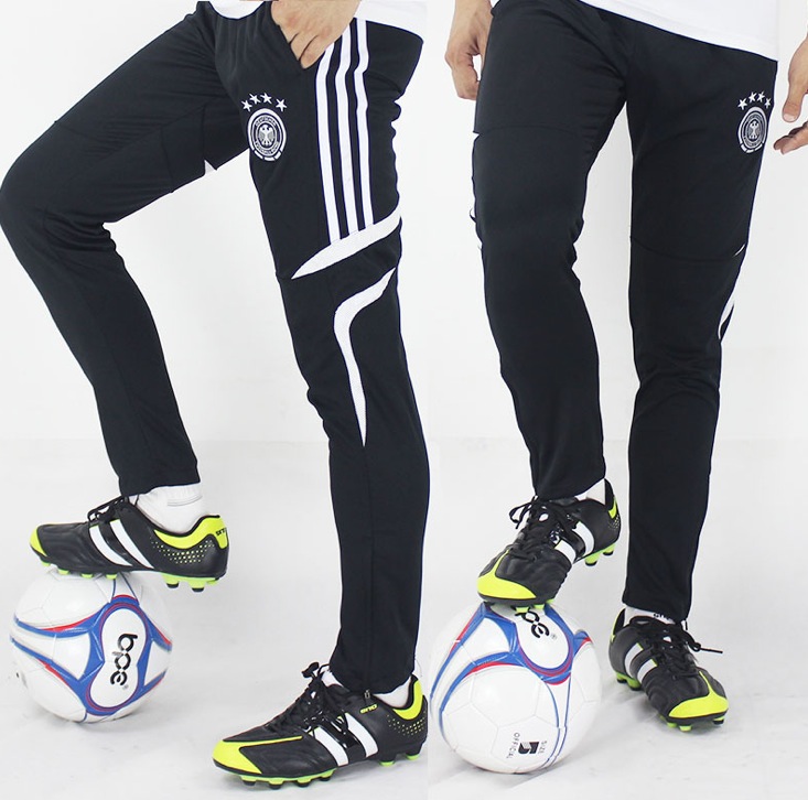 New Autumn Men's  Fitness Workout GYM Football Soccer Training Pants with Quick Dry Quick Suck Sweat Materials