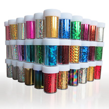 6pcs Hot Sale Stylish Beauty Hot Sells Glaxy Nail Sticker Nail Art Decal Foil 46 Colors