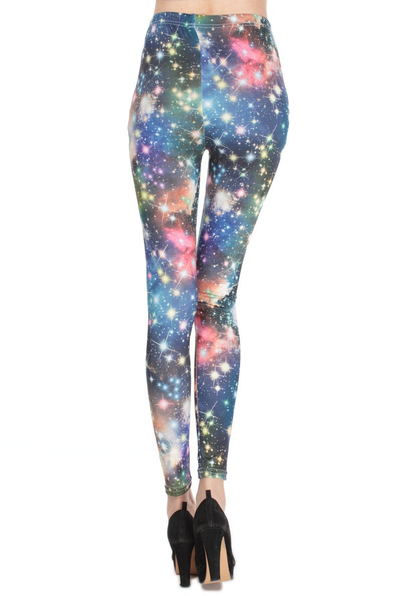 New fashion print leggings galaxy digital print slim leggings plus size sexy pants free shipping color star SM9005