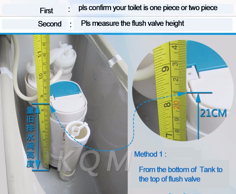 Plastic Convenient Press Button Design WC Water Tank Replacement Parts