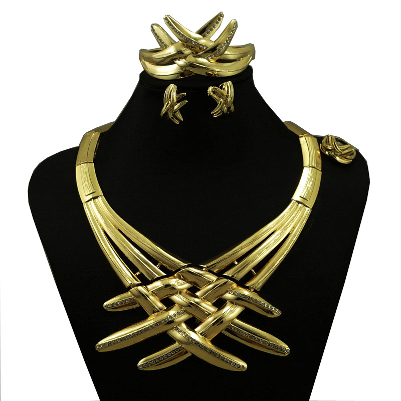 Buy african beads jewelry african gold plated big