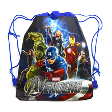 The Avengers Children School Bag Cartoon Kids Drawstring Backpacks for boys children Swimming Bags beach Hiking Travel backpack