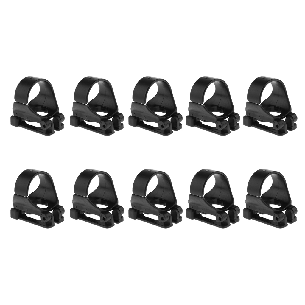 10 Pieces Scuba Dive Universal Plastic Clip Snorkel Keeper Retainer
