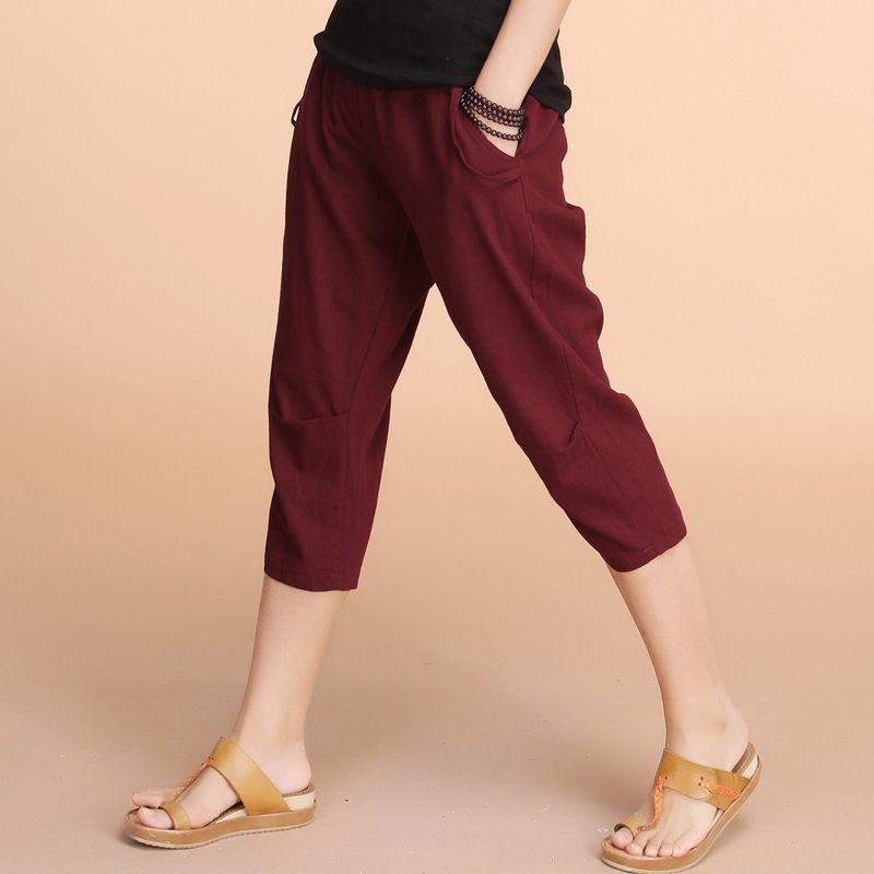 black summer trousers