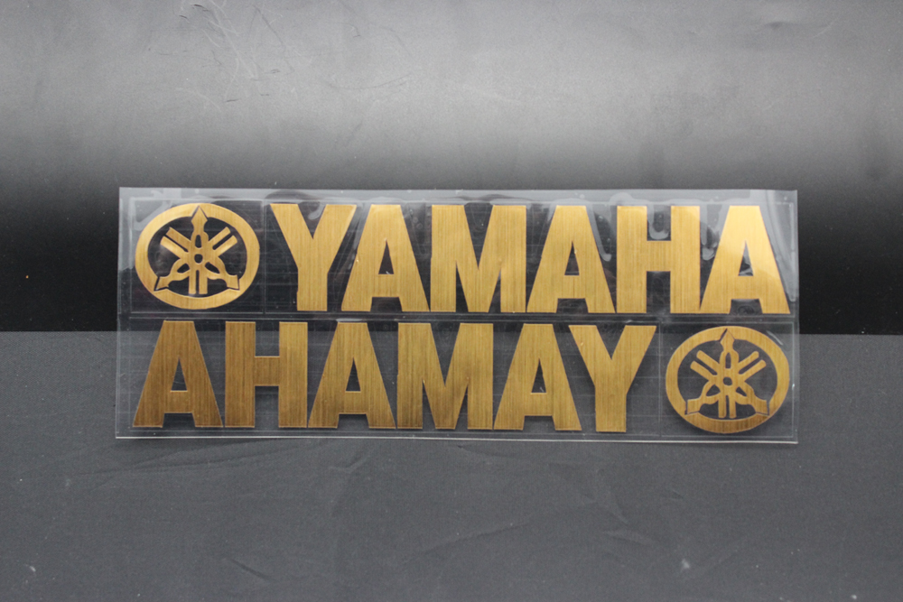 1 PCS Golden For YAMAHA motorcycle stickers reflective plane label