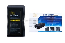 ROLUX free shipping DSLR 190wh camera v mount battery V lock camcorder battery (charger is not included)