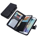 Multi function Removable Magnetic Wallet Flip Leather Stand Card Slots Cover for Samsung Galaxy S4 S5