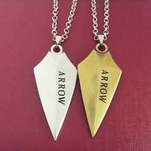 Hot movie 3D DC Comic Green Arrow Logo Oliver Queen Hero TV Pendant Necklace fashion Cosplay