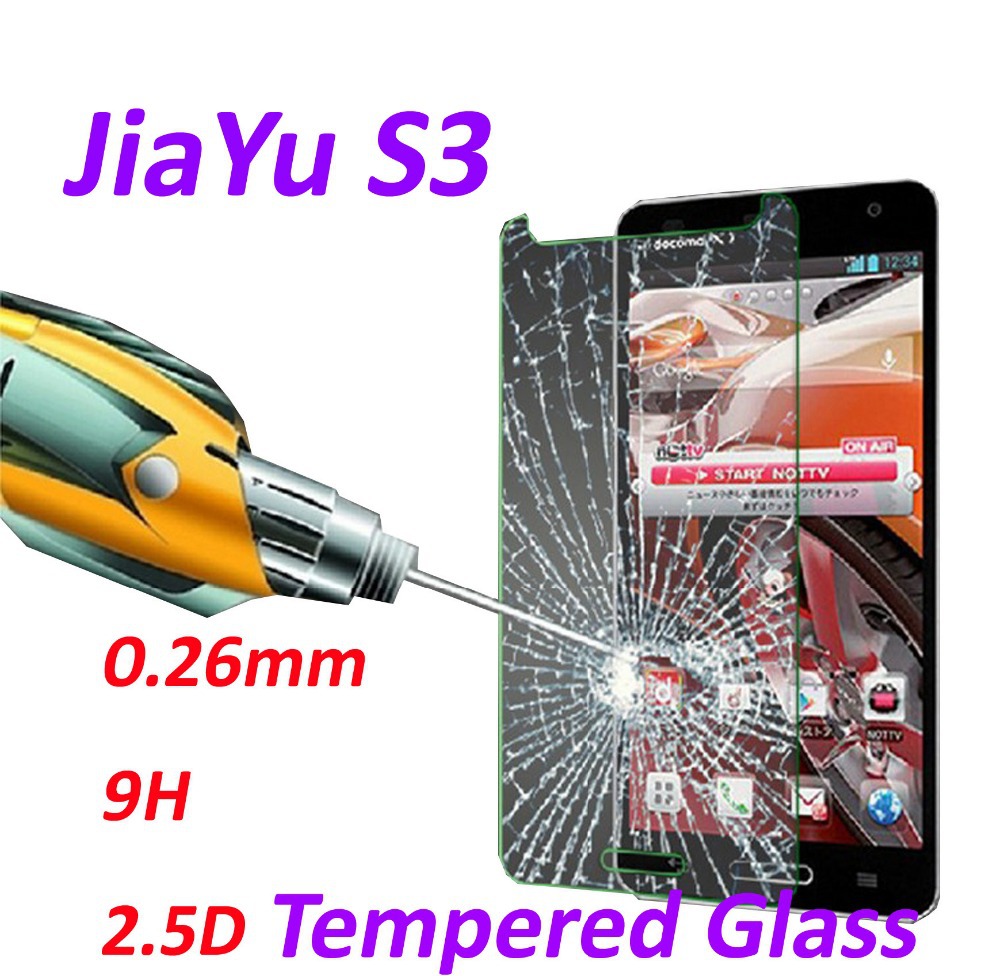 0 26mm 9H Tempered Glass screen protector phone cases 2 5D protective film For JIAYU S3