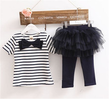 free shipping Kids set summer wear Short sleeve set Children clothing suit t shirt pants girls