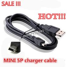 2015 Seal !!! Mini USB 5 Pin sync cable USB DATA and charger cable v3 USB 2.0 smart cable for DIGITAL CAMERA EXTRNAL HARD DRIVES