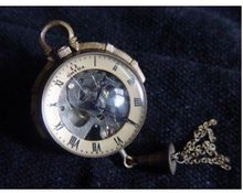 Mechanical clock bronze model of China free shipping