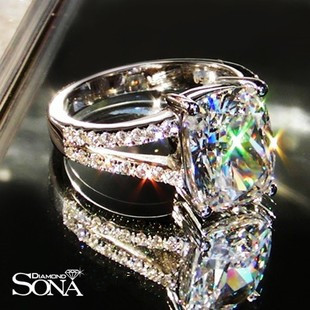 Man made diamond wedding ring