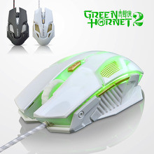 Новое Ajazz зеленый шершень II USB проводная эргономичный оптическая игровая мышь пк геймер мышей компьютерные maus для dota 2 cs go lol