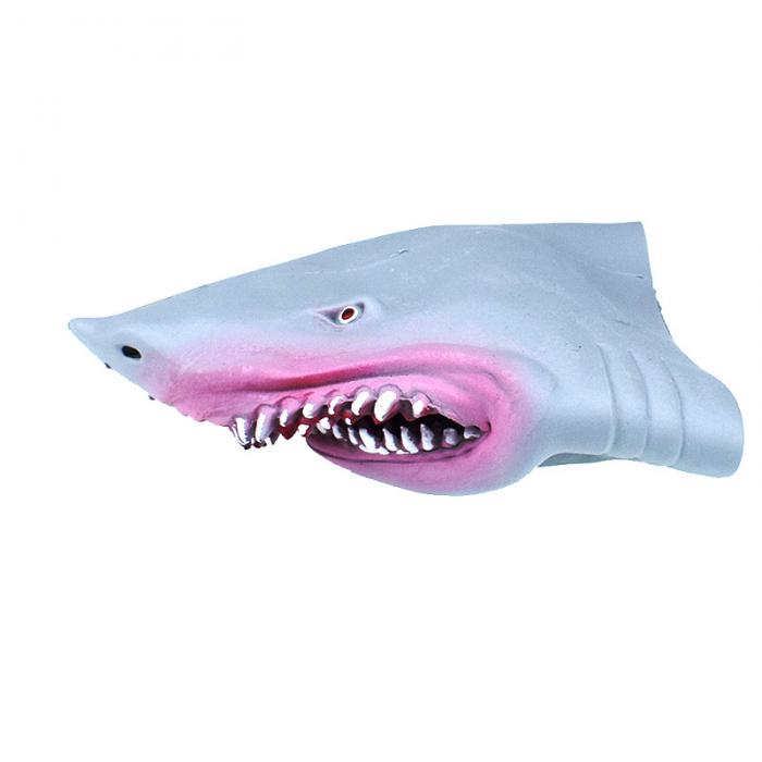 Silicone Shark Head Hand Puppet Animal Gloves Kids Funny Toys Xmas Gifts UK 
