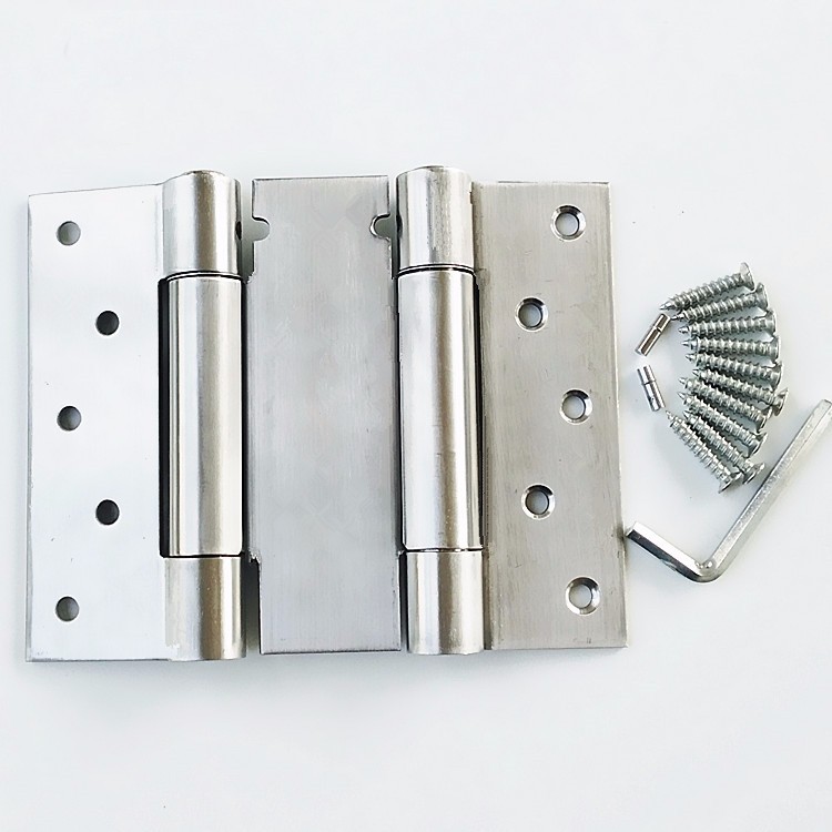Bisagra de resorte de puerta, bidireccional, acero inoxidable abierto