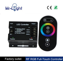 Dc12-24v 6A * 3 432 Вт рф удаленного беспроводного сенсорная панель RGB из светодиодов контроллер управления для 5050 3528 RGB RGB контроллер