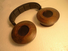 Headphone housing black Sandalwood Pluggable wire 50MM unit applicable(don’t contain driver and cable)
