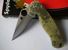 SPYDERCO CPM-S30V 58HRC Meisai G10 handle camping survival folding knife outdoor tools tactical knives