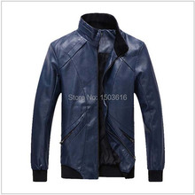 Wholesales Winter Warm Motorcycle Leather Jacket Men XXXL Big Size Black Colour Thick Casual England Style Coats Hot Sales TA180