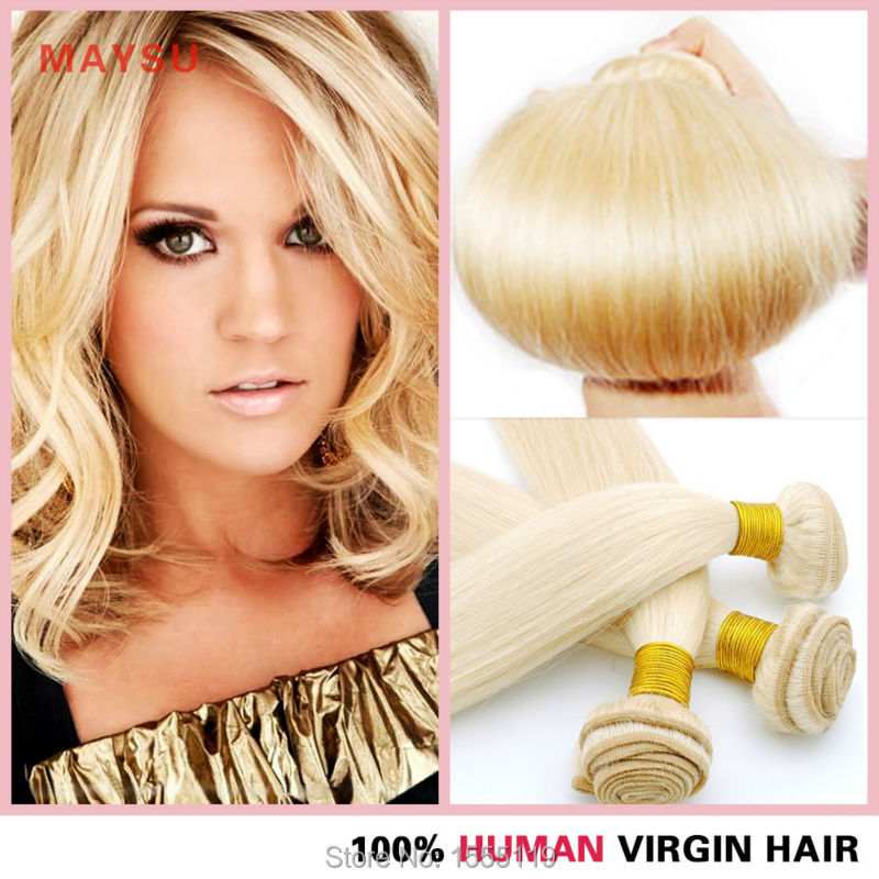 Maysu Russian Virgin Hair Blonde 613 Blonde Virgin Hair Can Be Dye To Any Colors 10 22 Inch 3